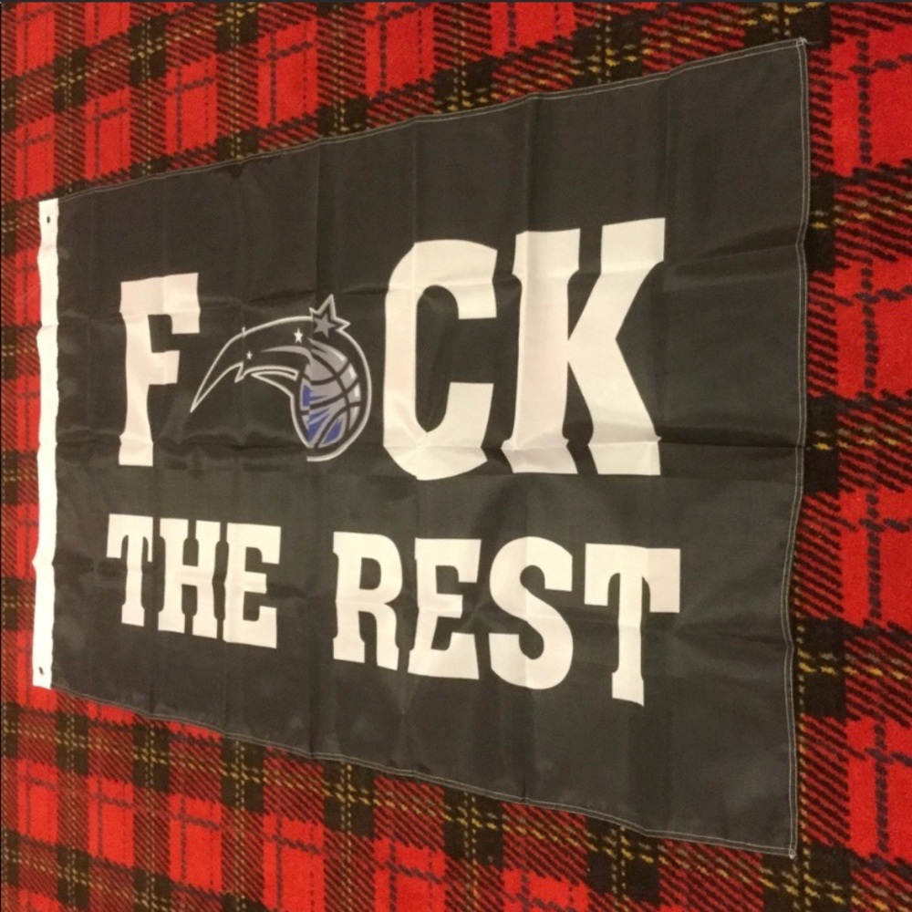 Brand new Orlando Magic banner flag